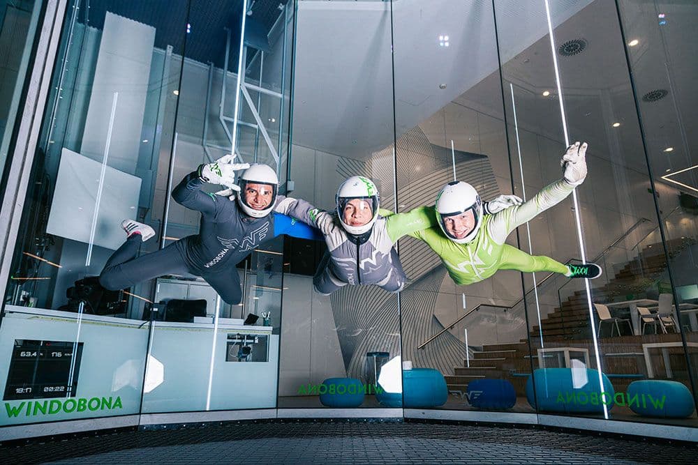 Indoor skydiving: fly like a bird in this risk-free wind tunnel