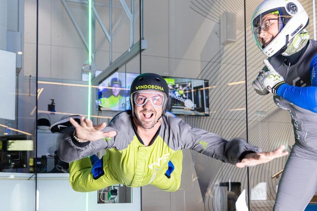 Indoor skydiving: fly like a bird in this risk-free wind tunnel